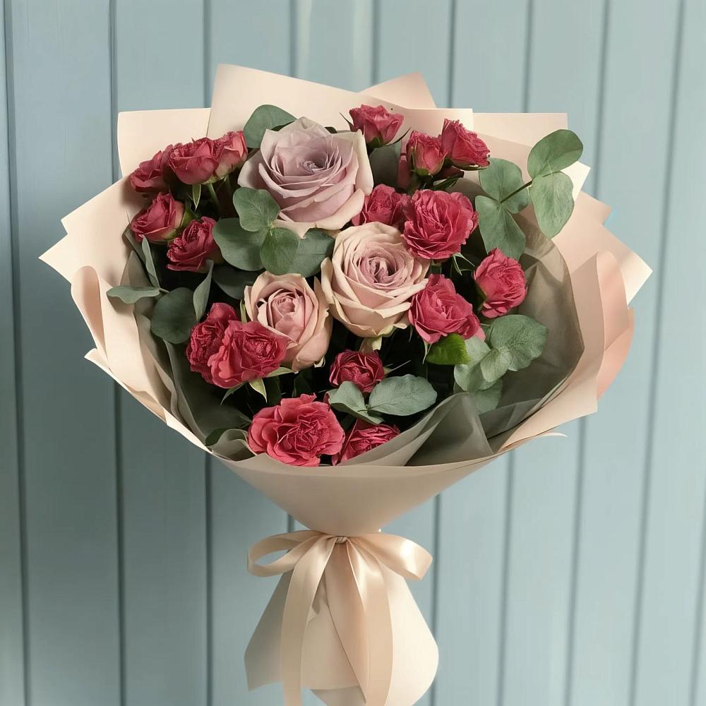 Букет цветов из: Гвоздики и Розы в Булгаково Башкортостан