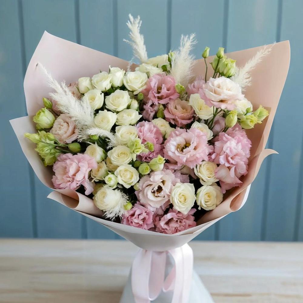 Букет цветов из: Альстромерии и Розы в Булгаково Башкортостан