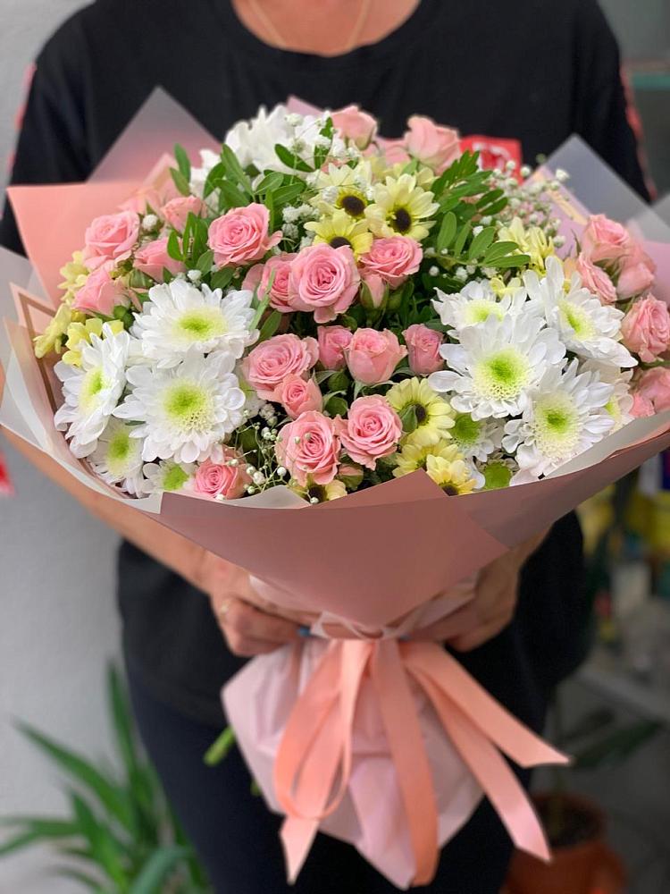 Букет цветов из: Розы и Хризантемы в Булгаково Башкортостан