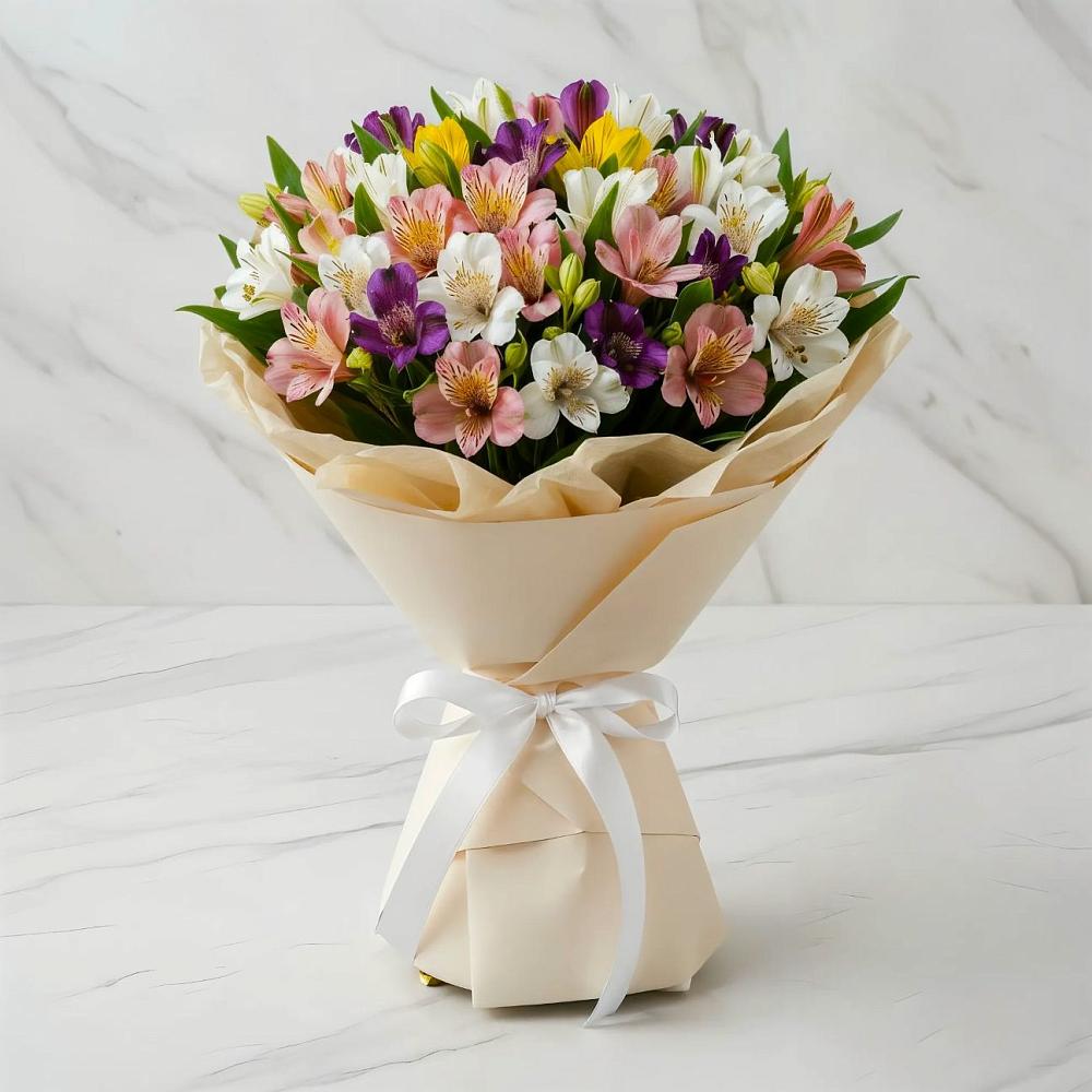 Букет цветов из: Альстромерии в Булгаково Башкортостан