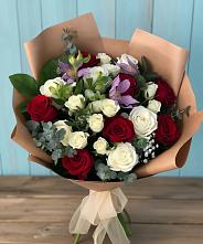 Букет цветов из:  Розы и Альстромерии #REPLACE_PRED# Булгаково Башкортостан