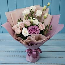 Букет цветов из:  Розы и Лизиантусы в Булгаково Башкортостан