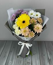 Букет цветов из:  Розы, Герберы и Хризантемы в Булгаково Башкортостан