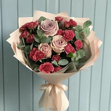 Букет цветов из:  Гвоздики и Розы в Булгаково Башкортостан