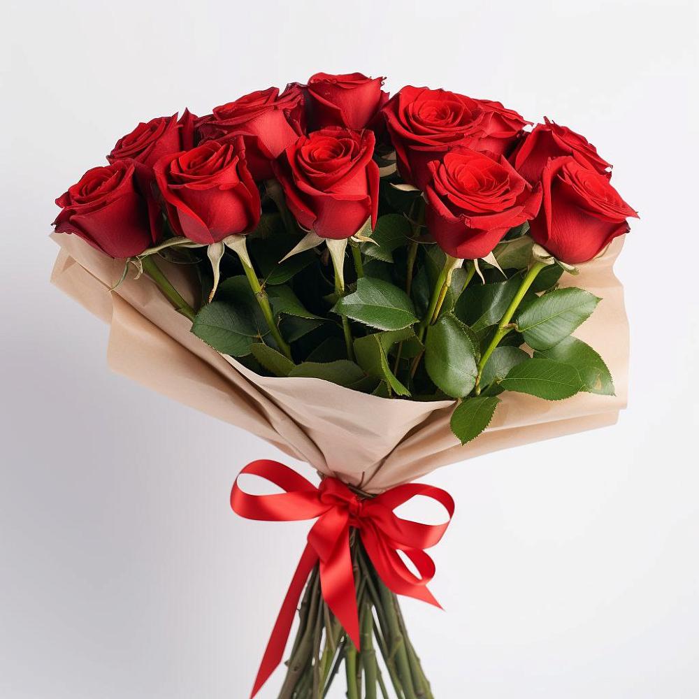 Букет 11 Красных роз Эдлесс Лав в Булгаково Башкортостан
